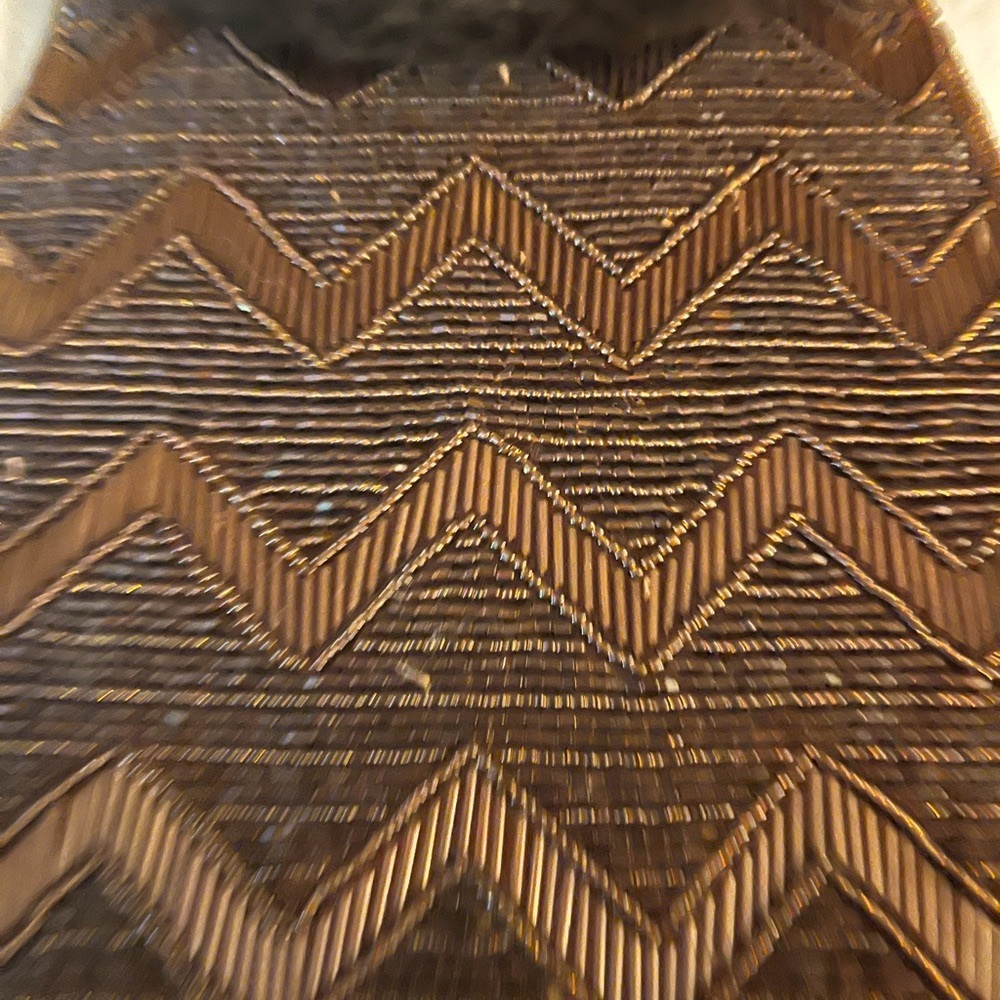 Paris beaded/ genuine fur trim bag - Picture 7 of 9